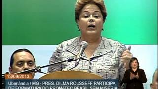 Em formatura de alunos Dilma afirma que Pronatec será um programa permanente [upl. by Campman]