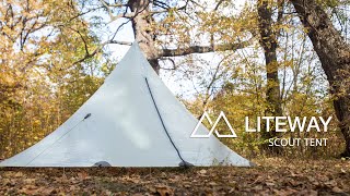 LITEWAY SCOUT TENT 3P  new ultralight shelter [upl. by Ytiak]