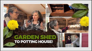 Renovating A Neglected Shed Into a Gardening Potting House [upl. by Giustino]