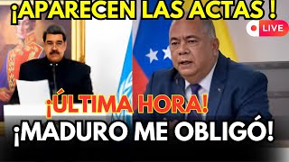 ACABA DE FILTRARSE 😨 EL Presidente del CNE ACEPTA Que Maduro le OBLIGO MENTIR POR las ACTAS [upl. by Brendan975]