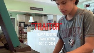 TraitorOlivia RodrigoPiano Cover [upl. by Anol]