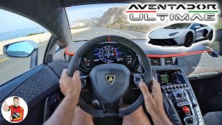 The Lamborghini Aventador Ultimae is a Wailing Wonderful NA V12 SendOff POV Drive Review [upl. by Namhcan]