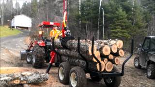 Chargeuse loaderforwarder Woody 115 HD automne 2014 [upl. by Eillib391]