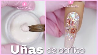 Uñas de Acrilico Elegantes 💅🏼✨ Nail Art [upl. by Anisor]