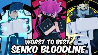 EVERY Senko Bloodline RANKED From WORST To BEST  Shindo Life Bloodline Tier List [upl. by Ellatsirhc]