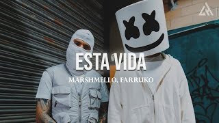 Marshmello Farruko  Esta Vida Letra [upl. by Januarius485]