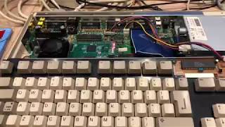 CS540  AiBB test  MC68040 40MHz Read burst memory [upl. by Aliehs]