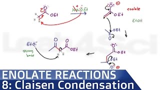 Claisen Condensation Reaction Mechanism by Leah4sci [upl. by Jasmine]