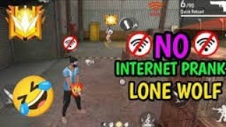 LONEWOLF Nointernat prank 🤣 freefire❤ gameplay 2024 videos de freefire [upl. by Eradis746]