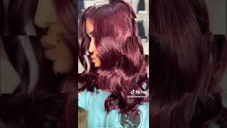 Black Hair Turned Red Brown Chic by Hairfactorynyc [upl. by Aciemaj]