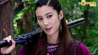 2024 Action movie：女獵戶竟是絕頂高手，一人大戰上百土匪 ⚔️ 抗日擂台 Kung Fu [upl. by Rebm]