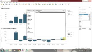 TIBCO Spotfire  Percentage Growth Calculation [upl. by Kryska]