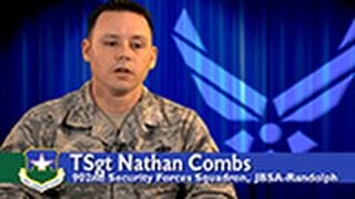 AETC First Faces  Tech Sgt Nathan Combs JBSARandolph [upl. by Aicercal523]