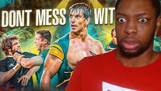 AMERICAN REACTS TO The Springboks Being The Most Brutal Rugby Team  REACTION [upl. by Ciryl]