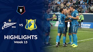 Highlights Zenit vs FC Rostov 61  RPL 201920 [upl. by Nodnahs149]