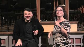 Vadim Gluzman and Christa Wessel preconcert conversation 10102015 [upl. by Pellet873]