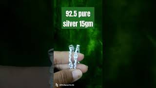 925 pure silver shimoga durgigidi Balaji jewellers 15gm  7010659751 [upl. by Yelrebmik]