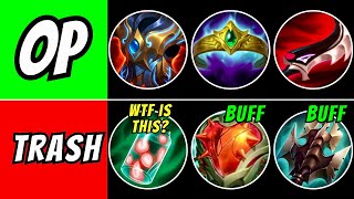 Wild Rift ITEM TIERLIST Patch 50 [upl. by Sordnaxela619]