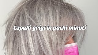 Capelli grigi in pochi minuti [upl. by Aoniak]