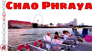 CHAO PHRAYA RIVER Tourist Boat Trip  Full Tour  From Phra Arthit Pier To Asiatique The Riverfront [upl. by Yesor]