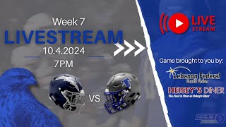 Manheim Township Blue Streaks vs Cedar Crest Falcons  Football Week 7 10424 [upl. by Tennek]