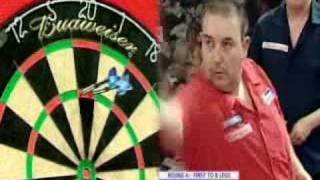 phil taylor 9darts vs matt chapman uk open [upl. by Nereil153]