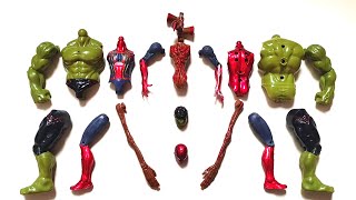 Merakit Mainan Hulk Smash Vs Spiderman Vs Siren Head  Avengers [upl. by Weitzman]