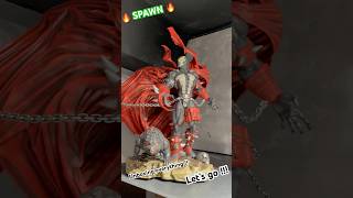 Spawn 14 scale custom statue and his dog out of the box and on display 🔥 [upl. by Tabina]