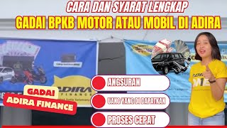 Cara Gadai BPKB Motor atau Mobil di Adira [upl. by Itsuj]