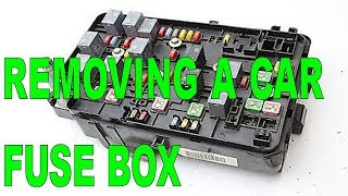 DIY  Removing A Car Fuse Box [upl. by Dygal]