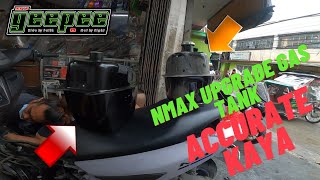 NMAX Balagbag Tank Upgarde  Accurate kaya o less  Moto Geepee [upl. by Lehteb]