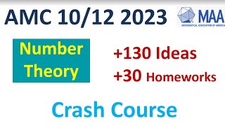 AMC 10 12 Crash Course Number Theory 2023 2024 A B Solutions Problems Algebra Combinatorics Geometry [upl. by Wyler496]