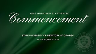 SUNY Oswego May 2024 Commencement School of Business [upl. by Notsruht]