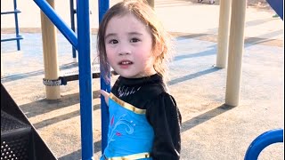 Star Eliana Anna in the playground  Frozen  DailyBlog Ep100 Y24 [upl. by Anyala]