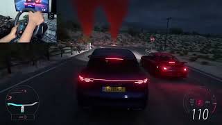 Forza Horizon 5  Porsche Cayenne Turbo  Road Race  Steering Wheel Gameplay [upl. by Caressa]