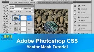 Adobe Photoshop CS5 Vector Mask Tutorial  How to use Photoshop Vector Masks [upl. by Ahsieka]