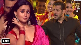 Salman Khan and Alia Bhatt Dance performance Zee Cine Awards Show I Salman Alia bhatt Dance [upl. by Leahcin]