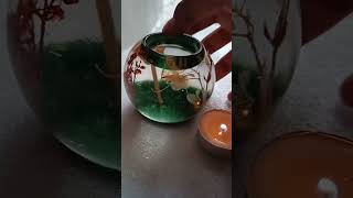 Resin Tealight Candle Holder wp 8956591057 handmade resin resinart artist youtubeshorts daily [upl. by Sivar]