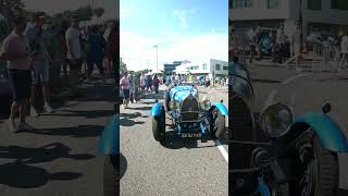 Caroline Bugatti driving BACKWARDS through the crowd  automobile oldtimer history oldschool [upl. by Nameloc493]