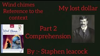 My lost dollar chapter 1 reference to the context questions answers part 2  youtube [upl. by Groome]