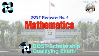 DOST Scholarship Qualifying Exam Reviewer No 4 Mathematics  reviewcentral dostscholar dost [upl. by Eillas]