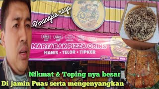 MARTABAK PIZZA ORINSmakanan nikmat Toping nya besar‼️di jamin puas serta mengenyangkan [upl. by Anirad144]