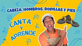 CABEZA HOMBROS RODILLAS Y PIES Canción Infantil  Aprende con Pancho  Spanish Lesson for Children [upl. by Maryanna]