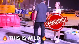 CRAZY FREELANCERS in Pattaya Thailand Beach Road Night Walking Tour in 4K Ultra HD [upl. by Analaf315]