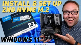 How to Install amp Set Up a Second NVMe M2 SSD  Windows 11 [upl. by Adrianna]