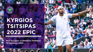 Nick Kyrgios vs Stefanos Tsitsipas  Wimbledon 2022  Extended Highlights [upl. by Dirraj]