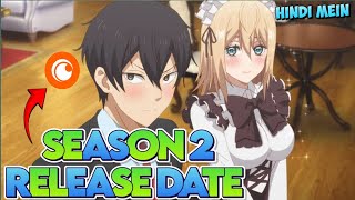 Trapped in a Dating Sim Season 2 RELEASE DATE  Hindi Dubbed  Crunchyroll India AnimeLoverAM [upl. by Anilev773]