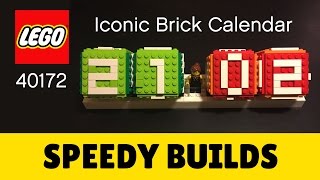 LEGO® Iconic Brick Calendar 40172  SPEEDY BUILD amp REVIEW [upl. by Aleta]