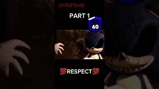 SONIC EXE VS FLEETWAY SONIC shorts viral keşfet Sonic PART 1 RESPECT [upl. by Carri]