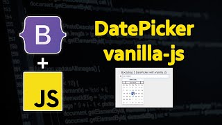 How to create bootstrap 5 date picker using vanillajsdatepicker bootstrap [upl. by Ada]